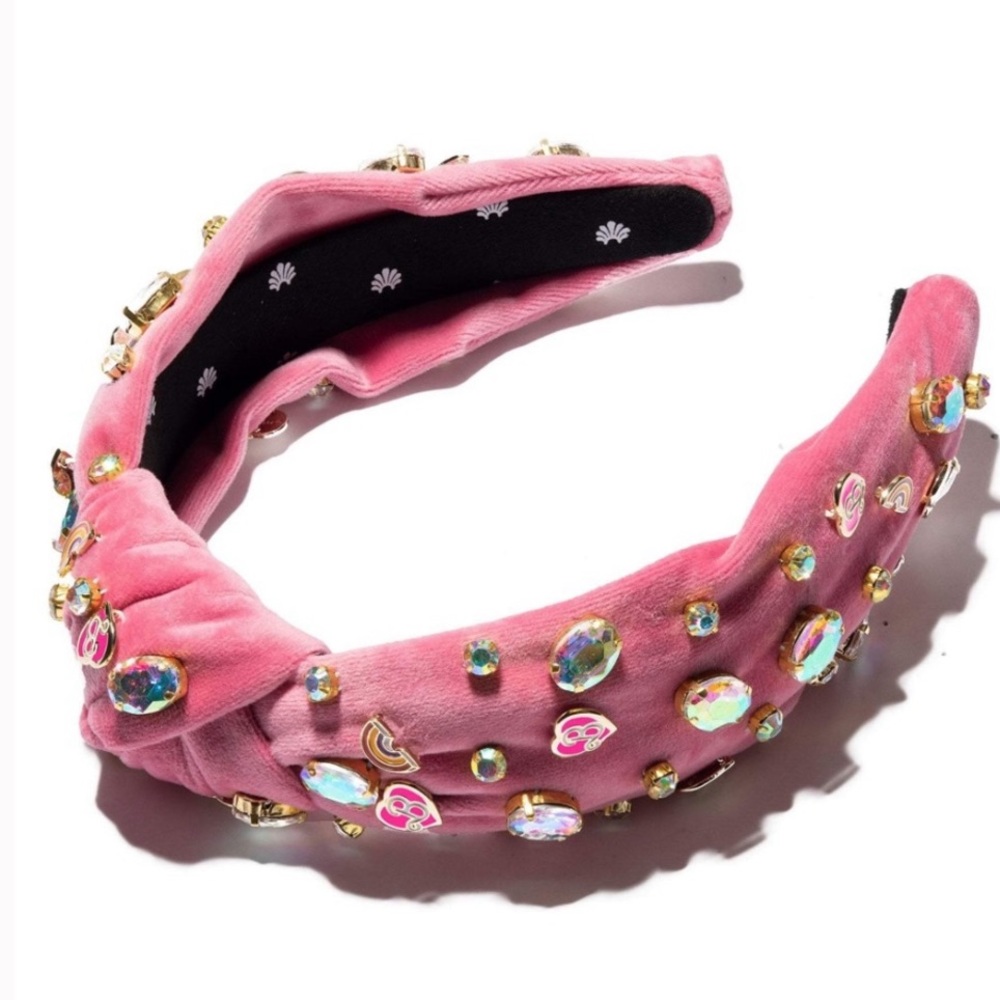 🆕LELE SADOUGHI LIMITED EDITION PINK BARBIE HEART CRYSTAL & RAINBOW HEADBAND
